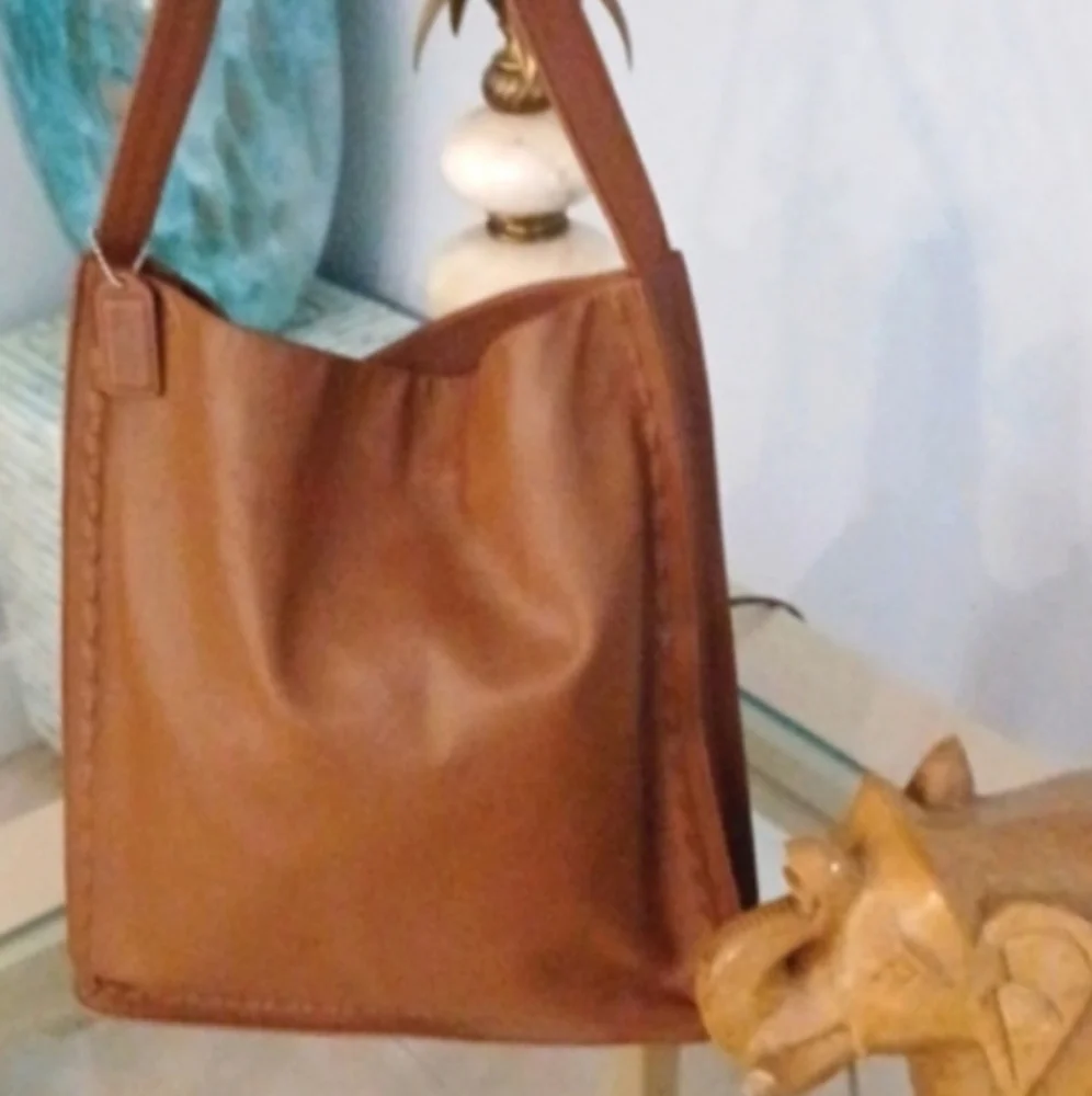 GORGEOUS VERY RARE BRAIDED VINTAGE LARGE COACH WEST END HOBO BAG - Picture 4 of 17